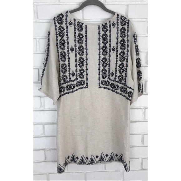 Embroidered Mini Dress ✨NWOT✨ - Picture 2 of 3